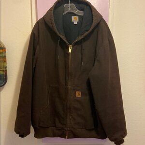 Carhartt Brown Hooded Jacket